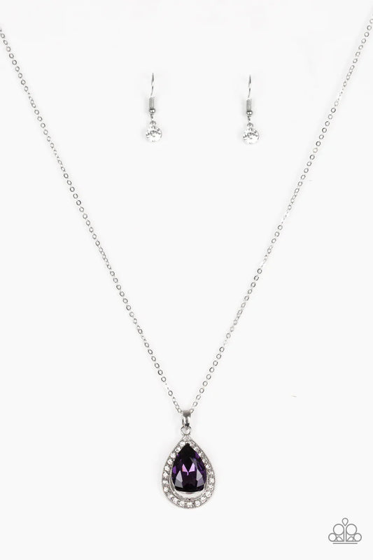 Paparazzi Necklace ~ Because Im Queen - Purple
