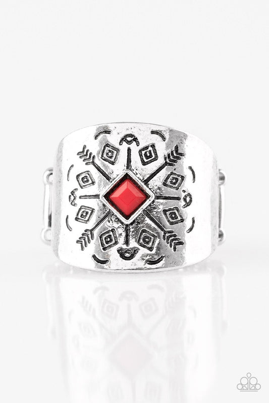 Paparazzi Ring ~ Here Today, Gone Tom-ARROW - Red