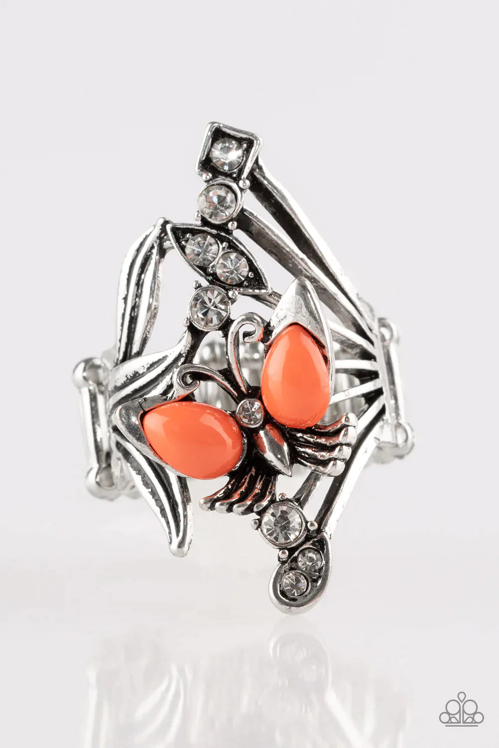 Paparazzi Ring ~ Beautiful In Butterflies - Orange