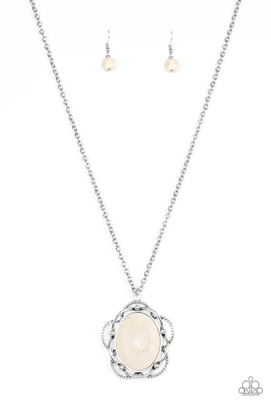 Paparazzi Necklace ~ Let Your Dreams Bloom - White