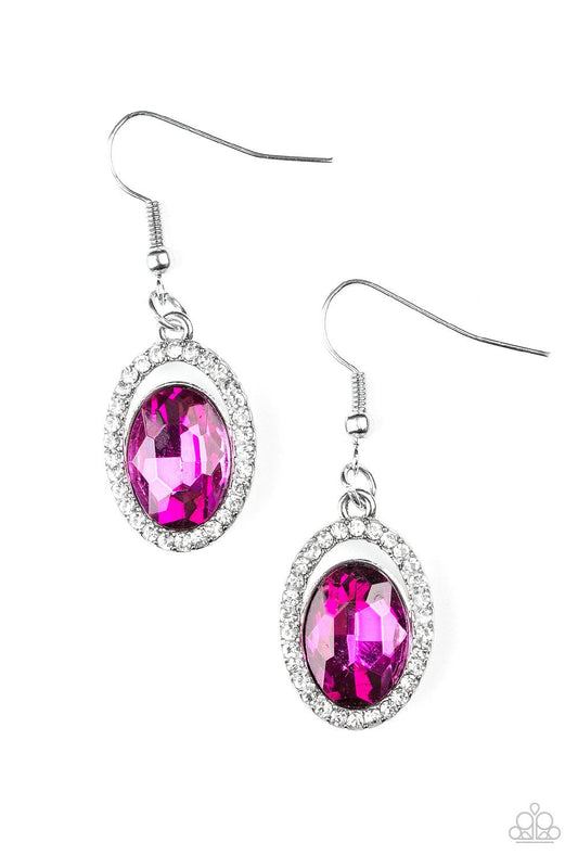 Paparazzi Earring ~ Imperial SHINE-ness - Pink