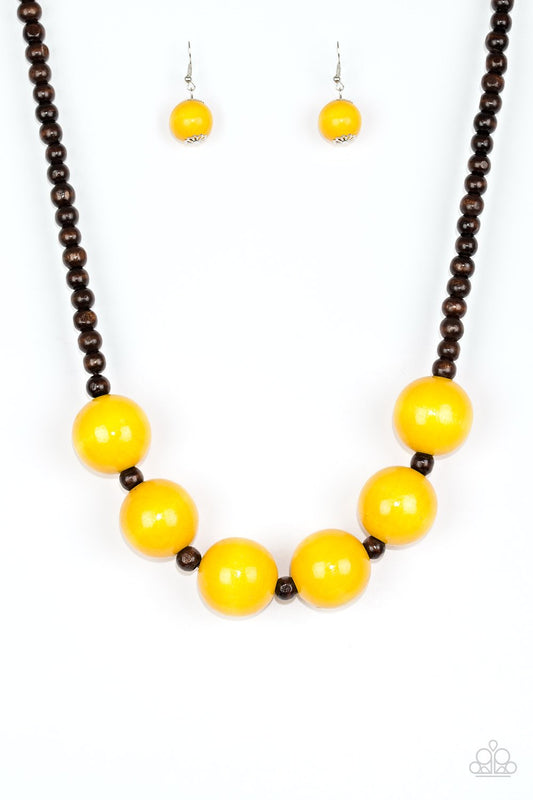 Paparazzi Necklace ~ Oh My Miami - Yellow