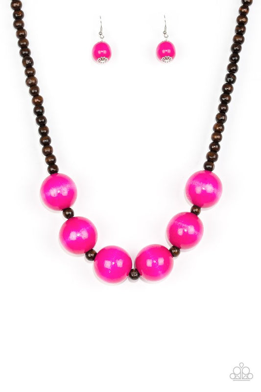 Oh My Miami - Pink - Paparazzi Necklace Image