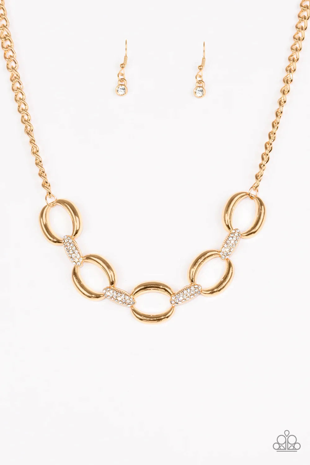Paparazzi Necklace ~ Boss Boulevard - Gold