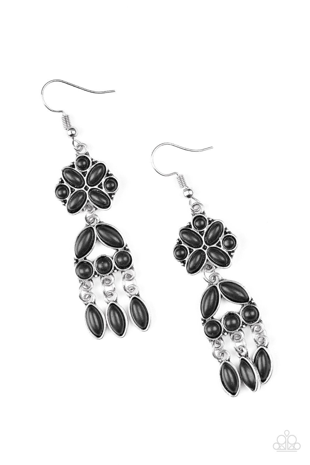Paparazzi Earring ~ Which Way West - Black