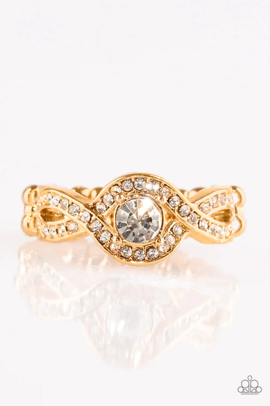 Paparazzi Ring ~ GLAM Of Thrones - Gold