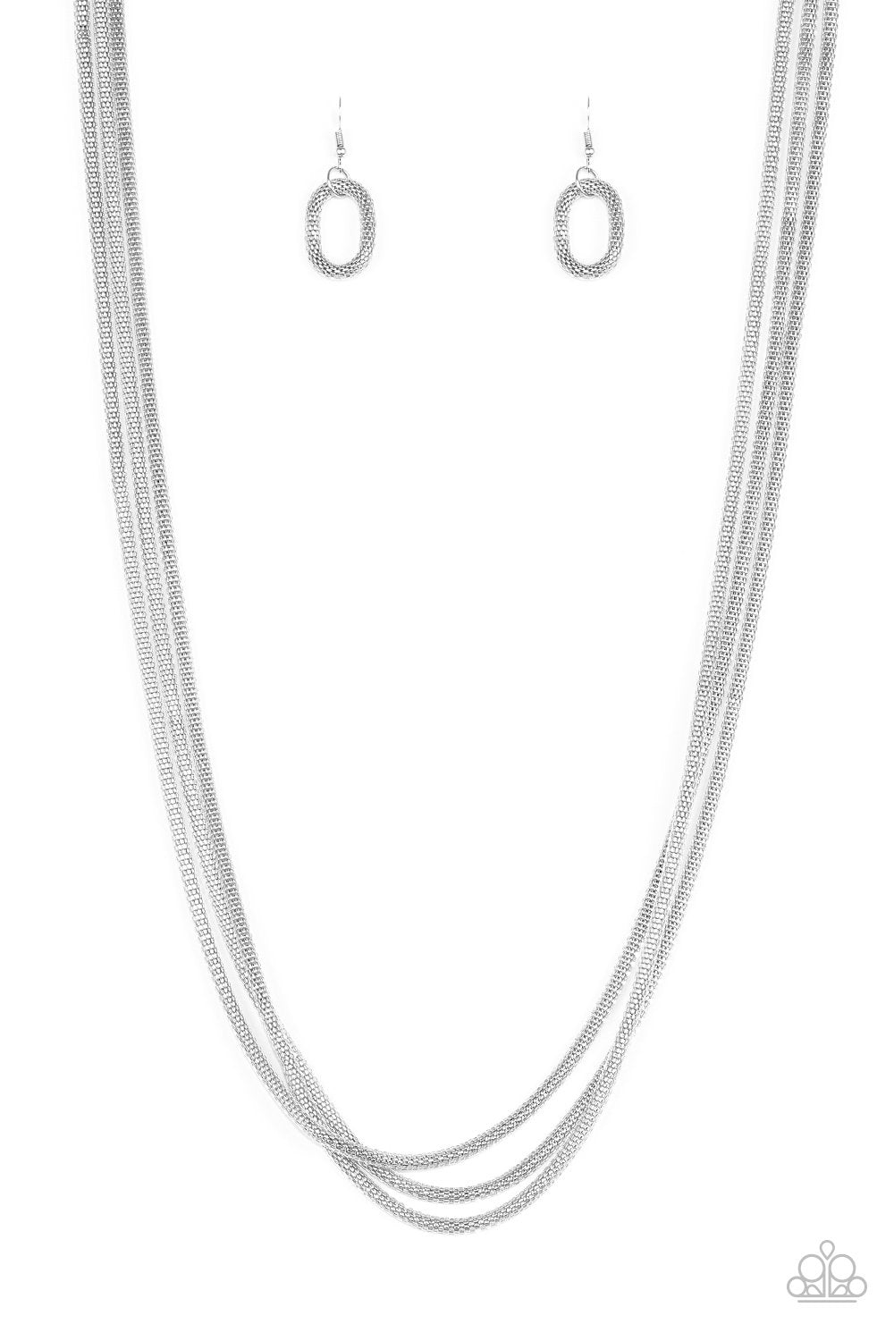 Paparazzi Necklace ~ Street Sweep - Silver