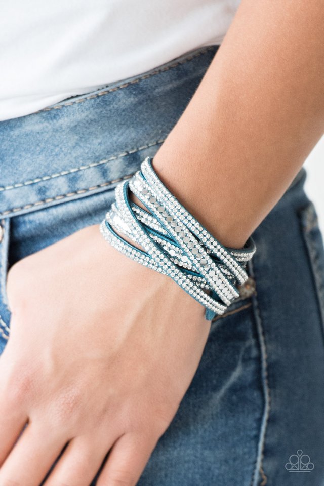 Rock Star Attitude - Blue - Paparazzi Bracelet Image