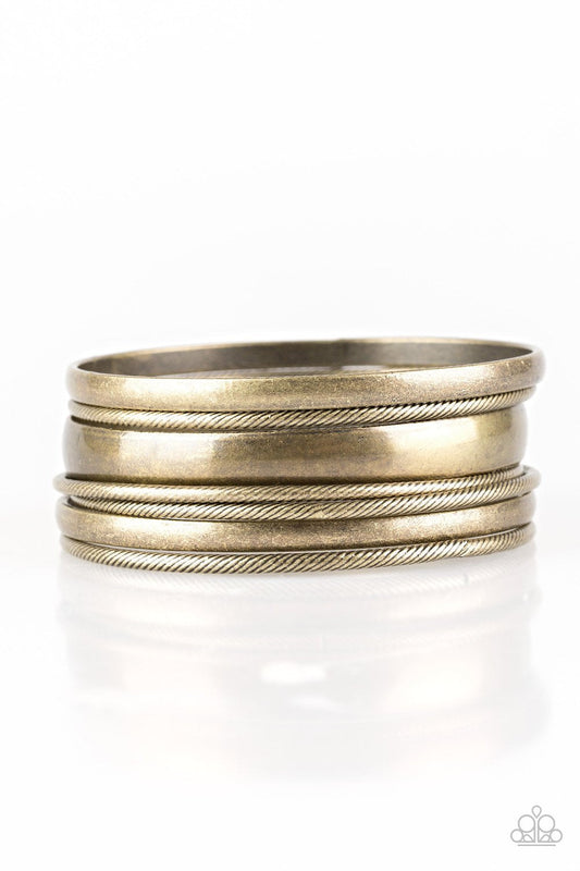 Paparazzi Bracelet ~ Sahara Shimmer - Brass