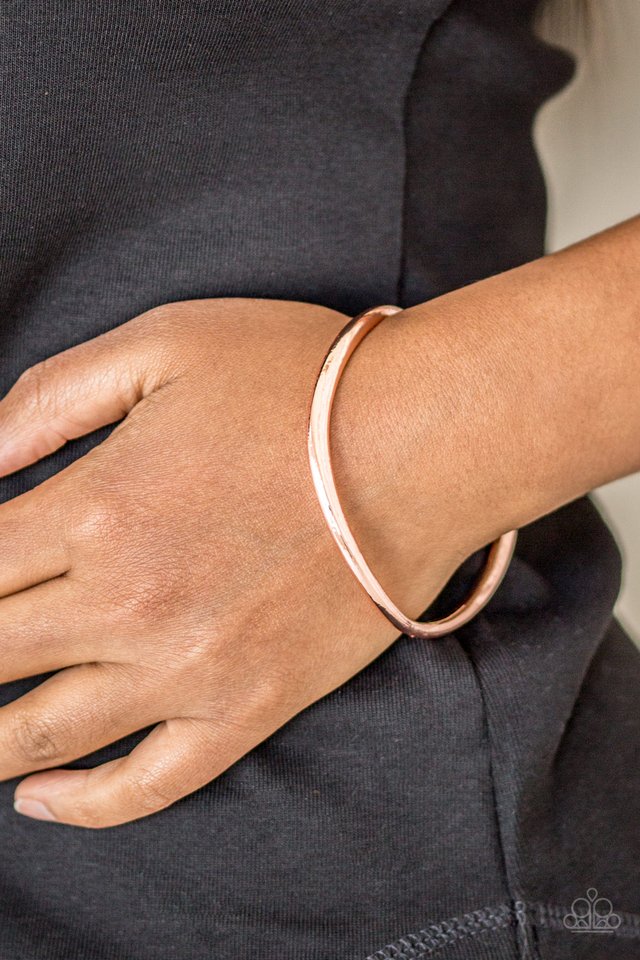 Awesomely Asymmetrical - Copper - Paparazzi Bracelet Image