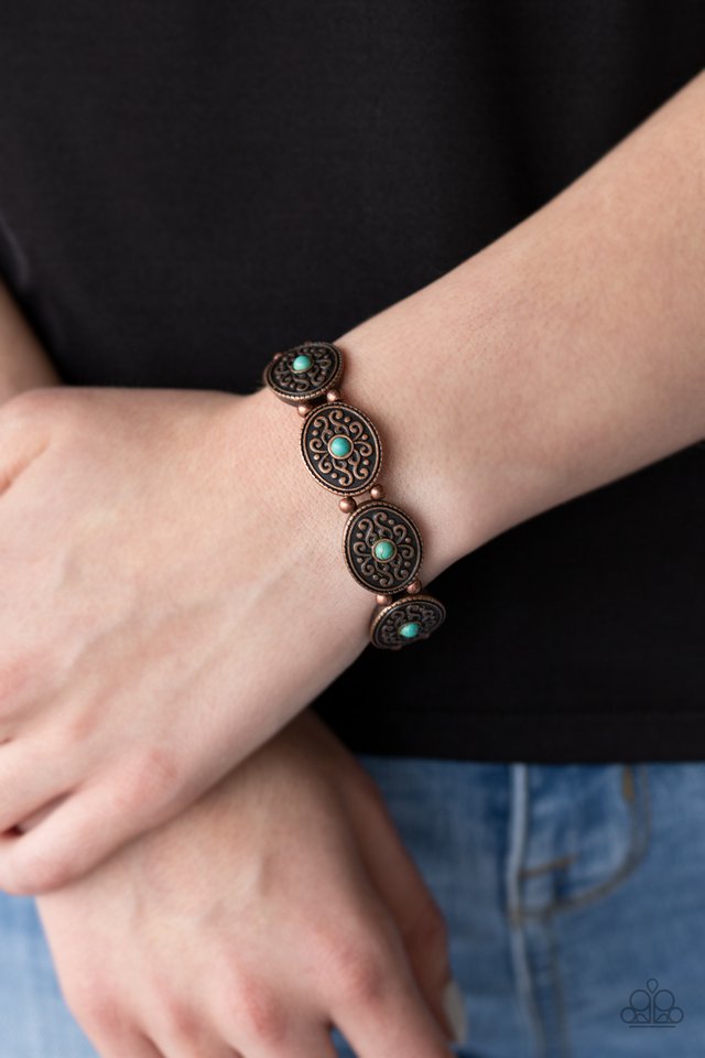 West Wishes - Copper - Paparazzi Bracelet Image