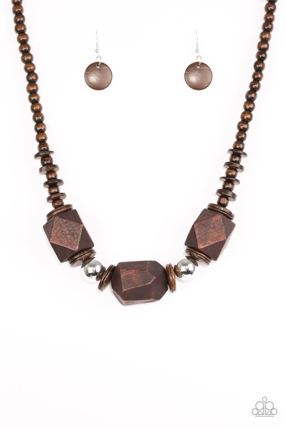 Paparazzi Necklace ~ Costa Maya Majesty - Brown