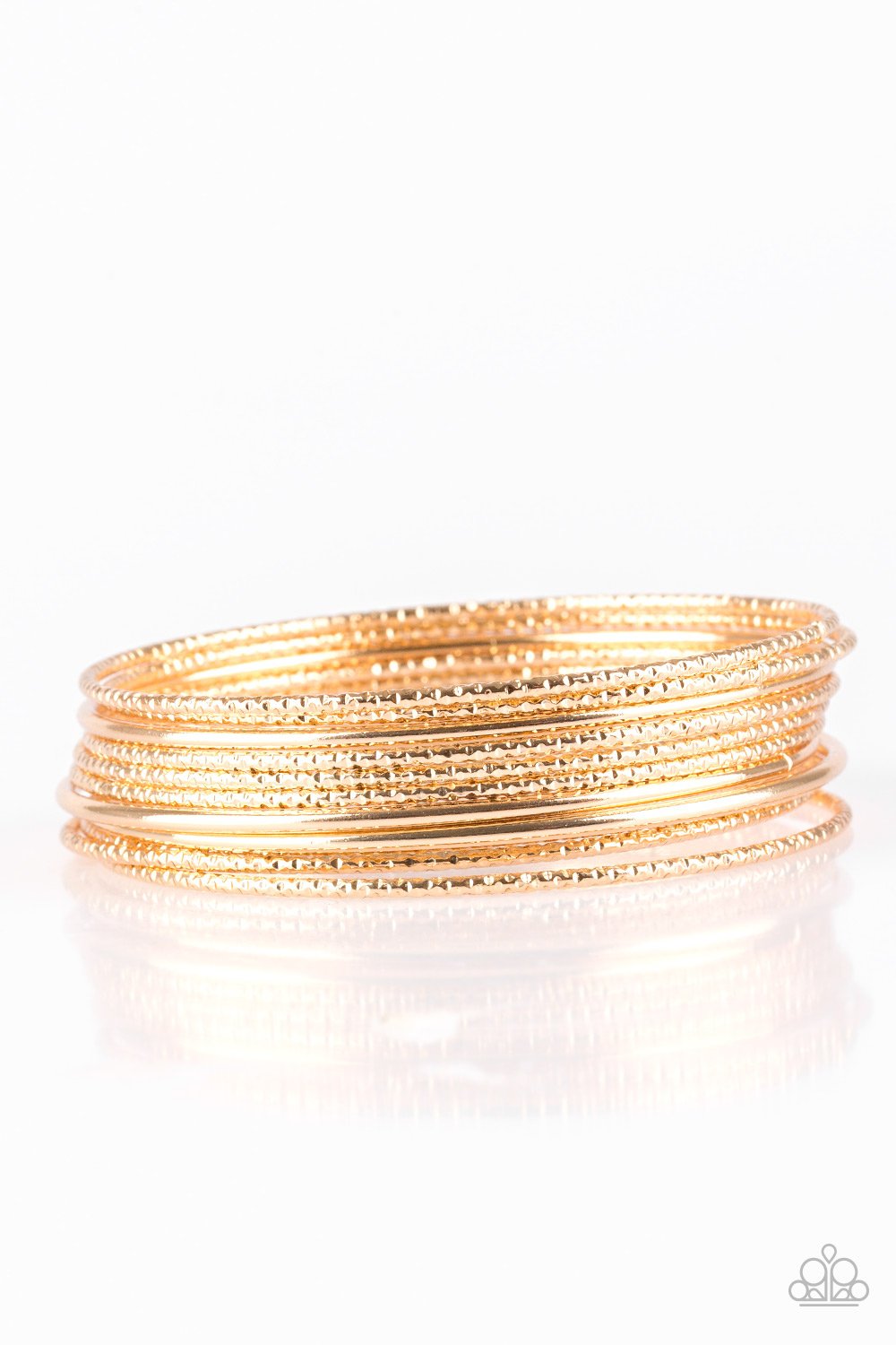 Paparazzi Bracelet ~ Bangle Babe - Gold