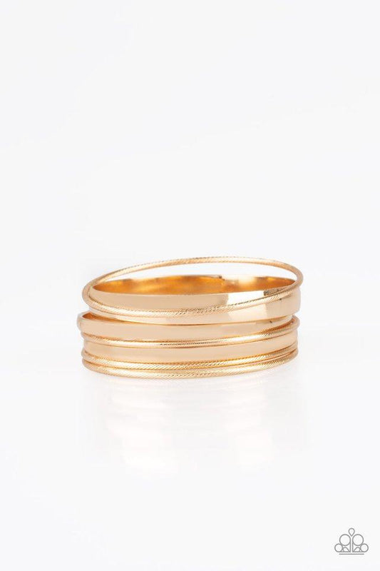 Paparazzi Bracelet ~ Sahara Shimmer - Gold