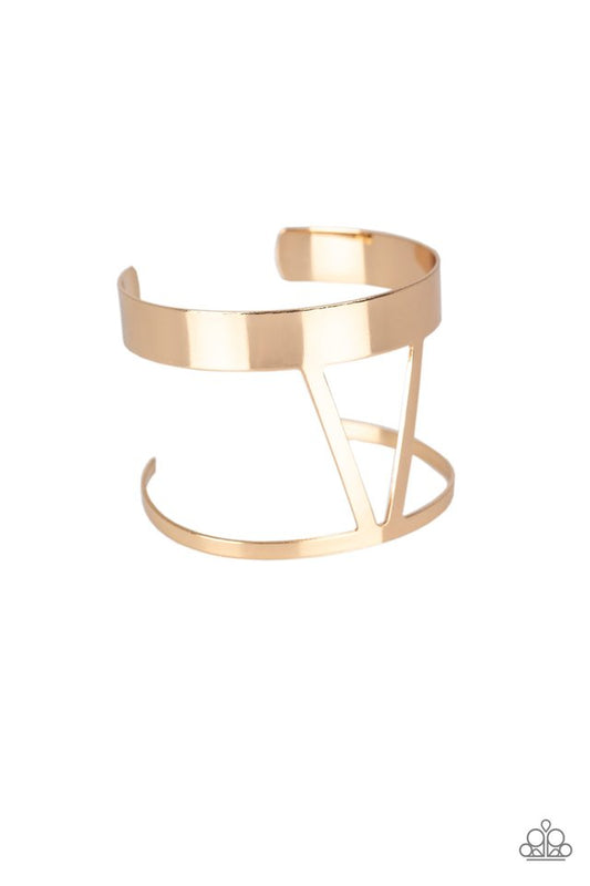 Rural Ruler - Gold - Paparazzi Bracelet Image