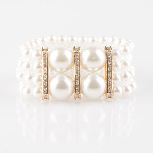 Paparazzi Bracelet ~ Romance Remix - Gold