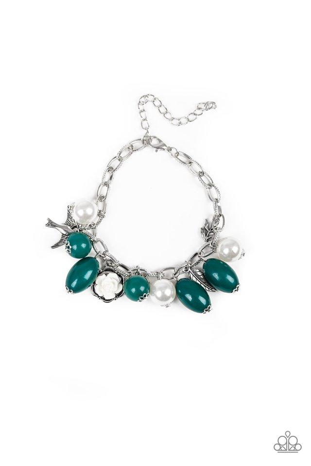 Paparazzi Bracelet ~ Love Doves - Green