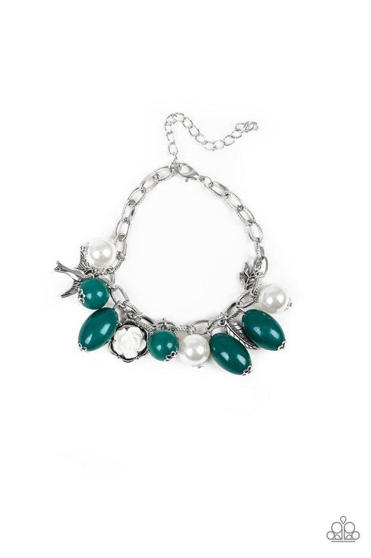 Paparazzi Bracelet ~ Love Doves - Green