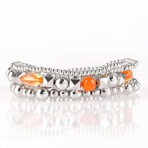 Paparazzi Bracelet ~ Babe-alicious - Orange