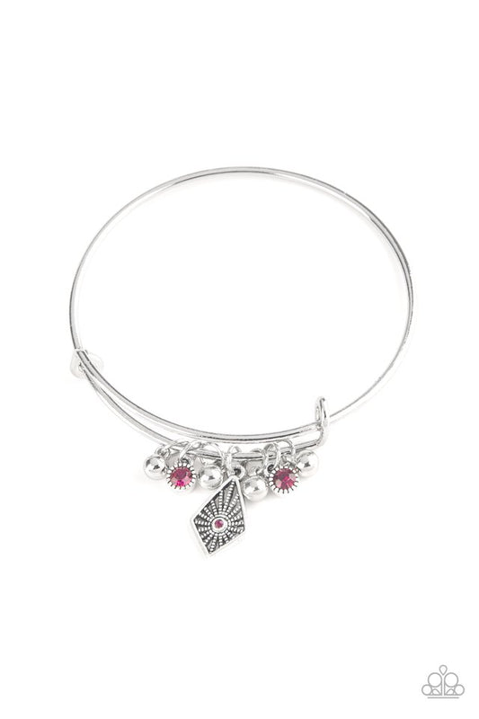 Treasure Charms - Pink - Paparazzi Bracelet Image