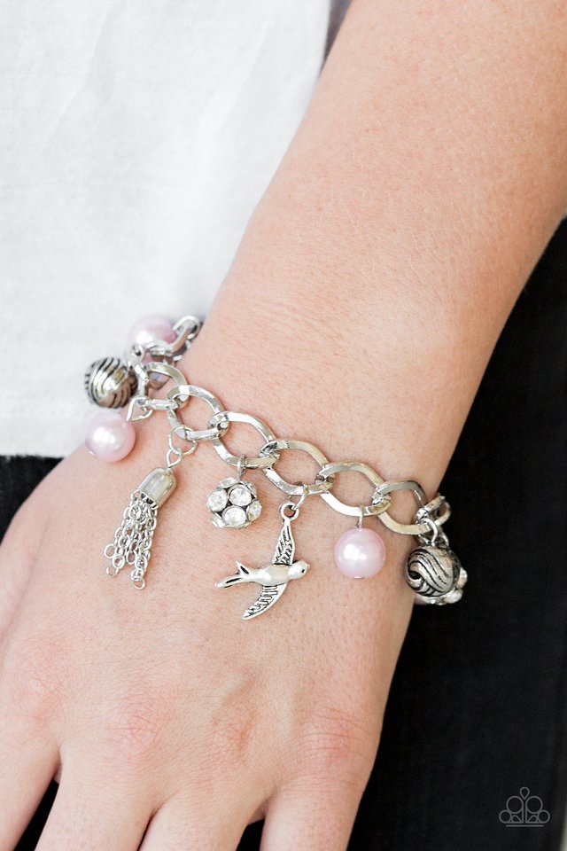 Lady Love Dove - Pink - Paparazzi Bracelet Image