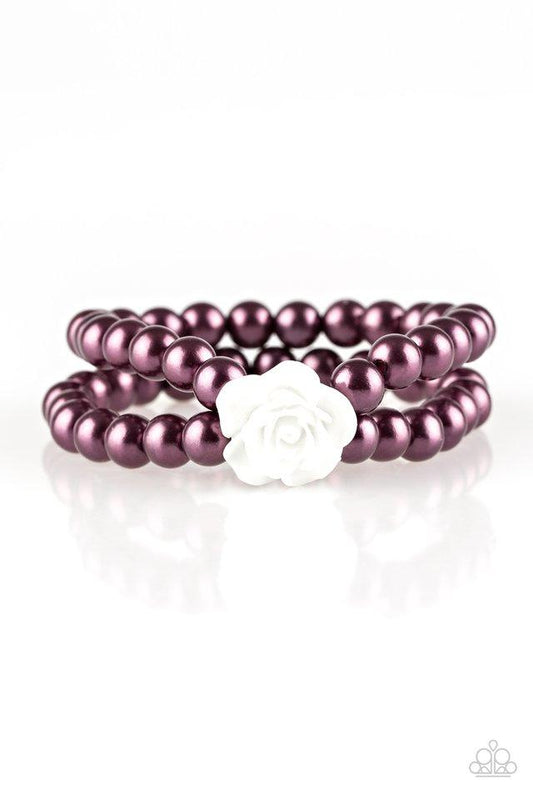 Paparazzi Bracelet ~ Posh and Posy - Purple