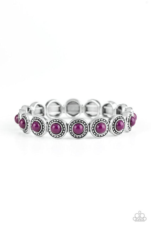 Paparazzi Bracelet ~ Globetrotter Goals - Purple