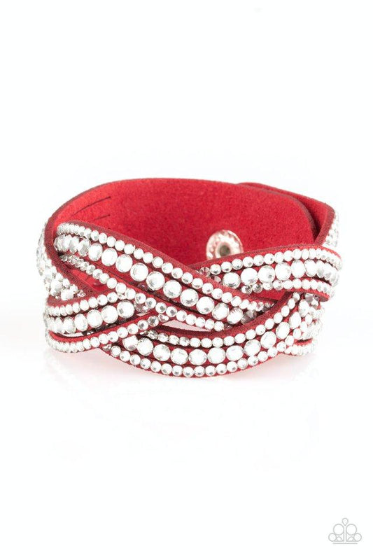 Paparazzi Bracelet ~ Bring On The Bling - Red