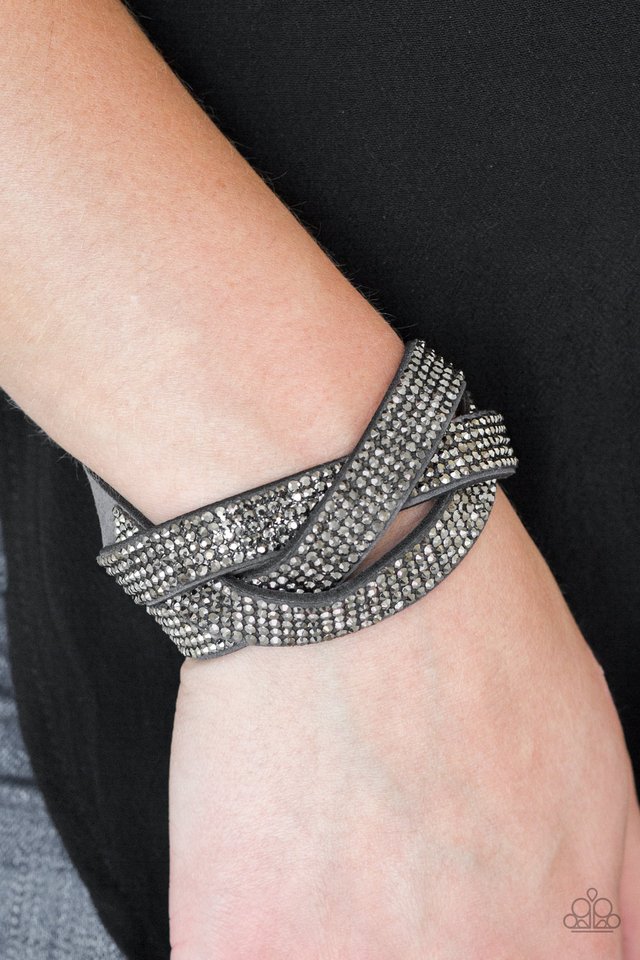 Nice Girls Finish Last - Silver - Paparazzi Bracelet Image