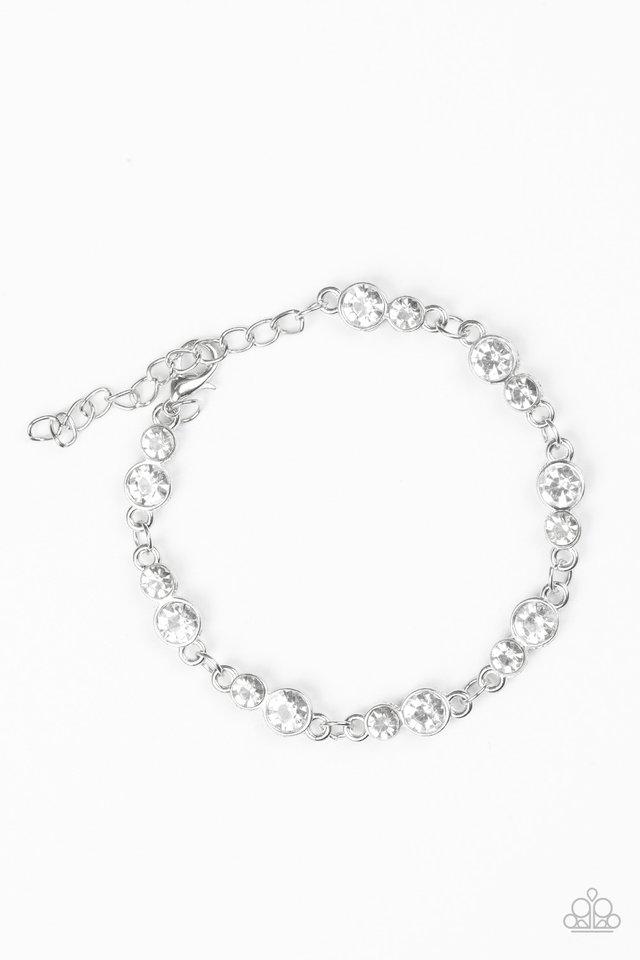 Paparazzi Bracelet ~ Twinkle Twinkle Little STARLET- White