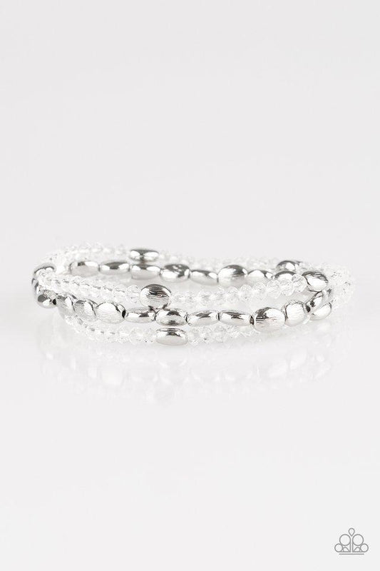 Paparazzi Bracelet ~ Hello Beautiful - White