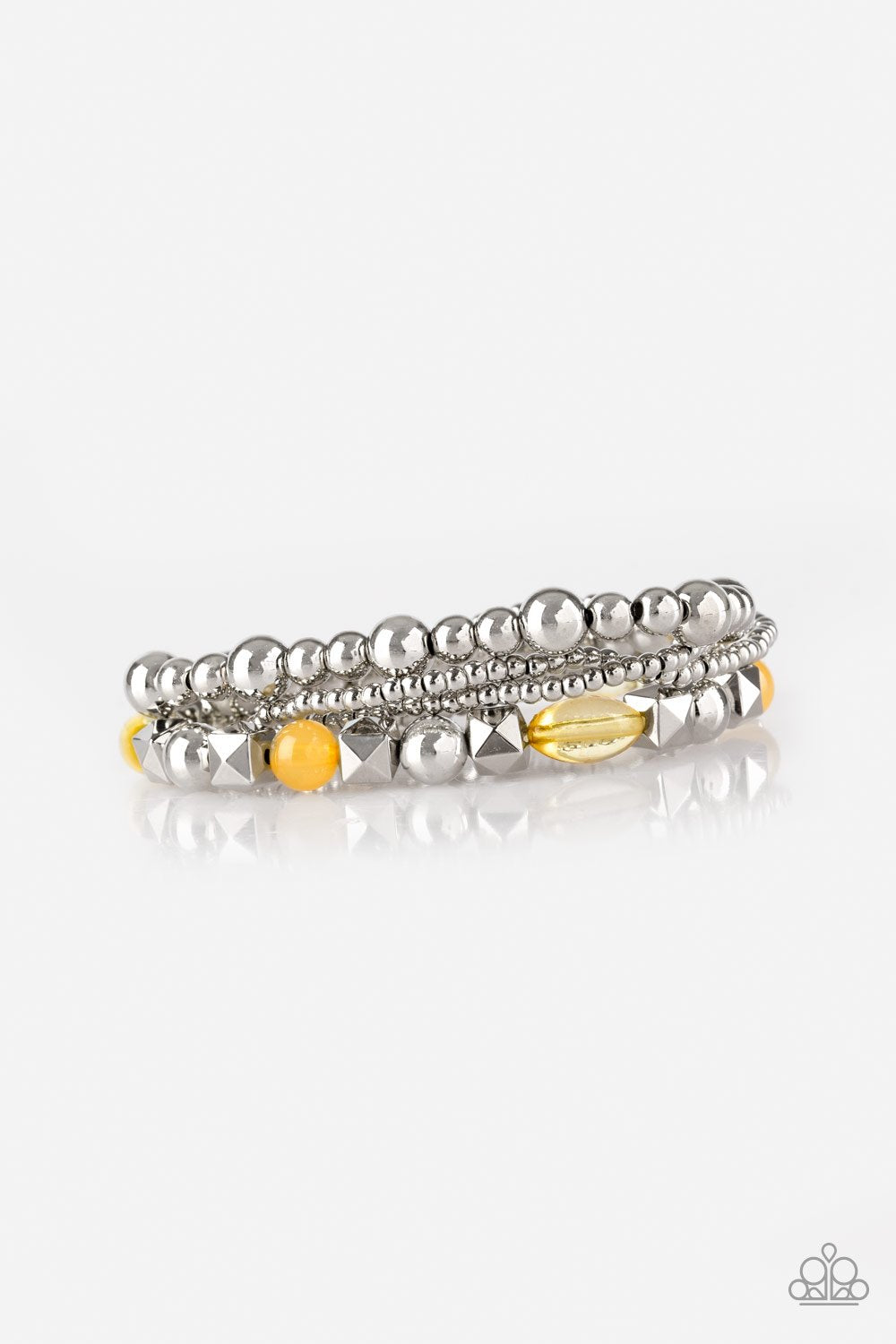Paparazzi Bracelet ~ Babe-alicious - Yellow
