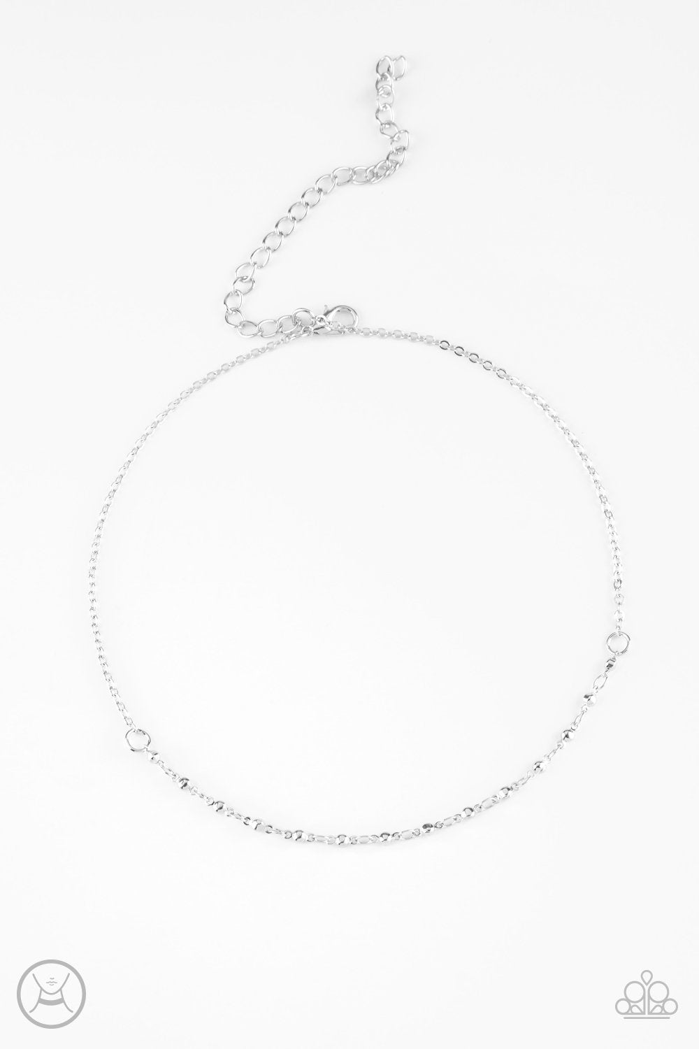 Paparazzi Necklace ~ Take a Risk - Silver