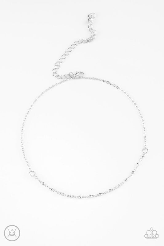 Paparazzi Necklace ~ Take a Risk - Silver
