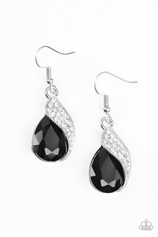 Paparazzi Earring ~ Easy Elegance - Black
