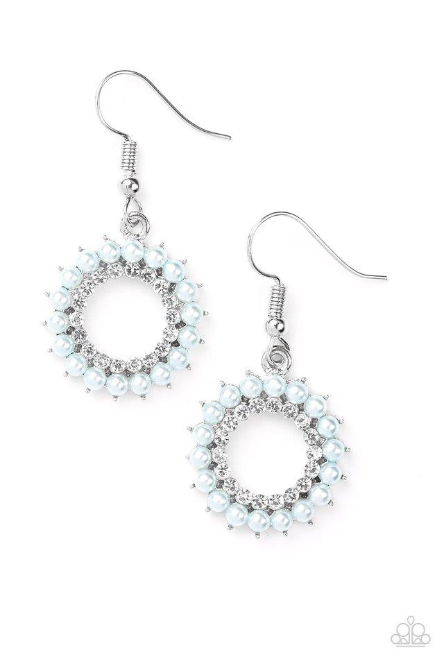 Paparazzi Earring ~ A Proper Lady - Blue