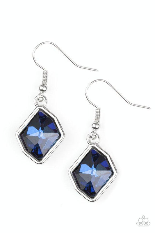 Paparazzi Earring ~ Glow It Up - Blue