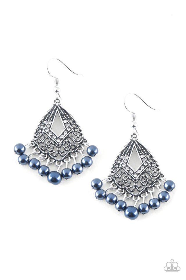 Paparazzi Earring ~ Gracefully Gatsby - Blue