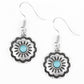 Badlands Buttercup - Blue - Paparazzi Earring Image