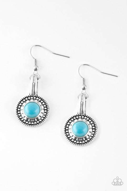 Simply Stagecoach - Blue - Paparazzi Earring Image