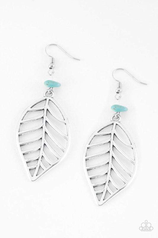 Paparazzi Earring ~ BOUGH Out - Blue