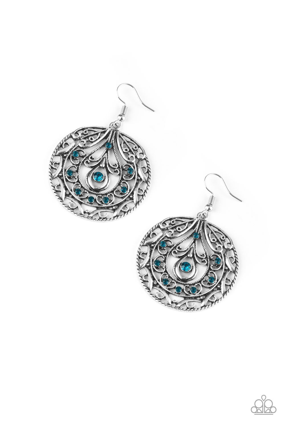 Paparazzi Earring ~ Choose To Sparkle - Blue