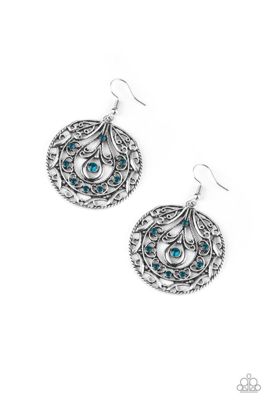 Paparazzi Earring ~ Choose To Sparkle - Blue