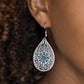 Dinner Party Posh - Blue - Paparazzi Earring Image