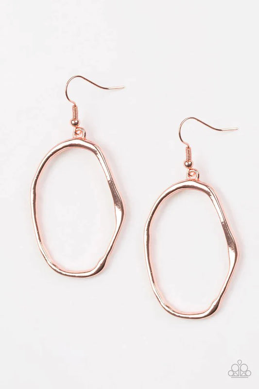 Paparazzi Earring ~ Eco Chic - Copper