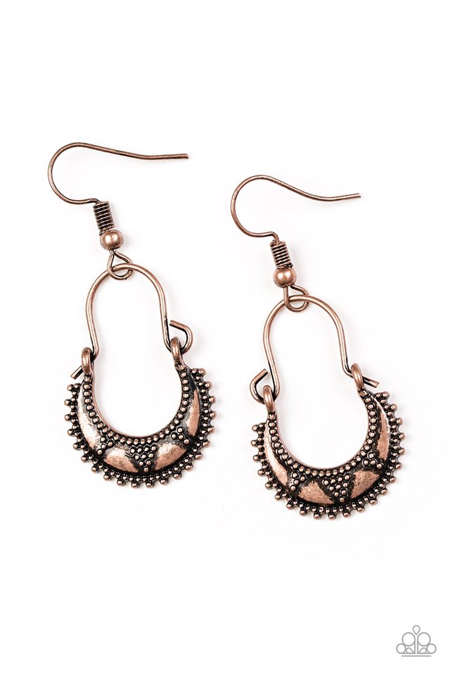 Industrially Indigenous - Copper - Paparazzi Earring Image