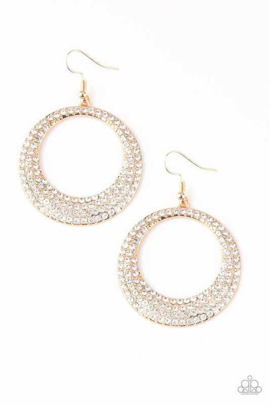 Paparazzi Earring ~ Very Victorious - Gold