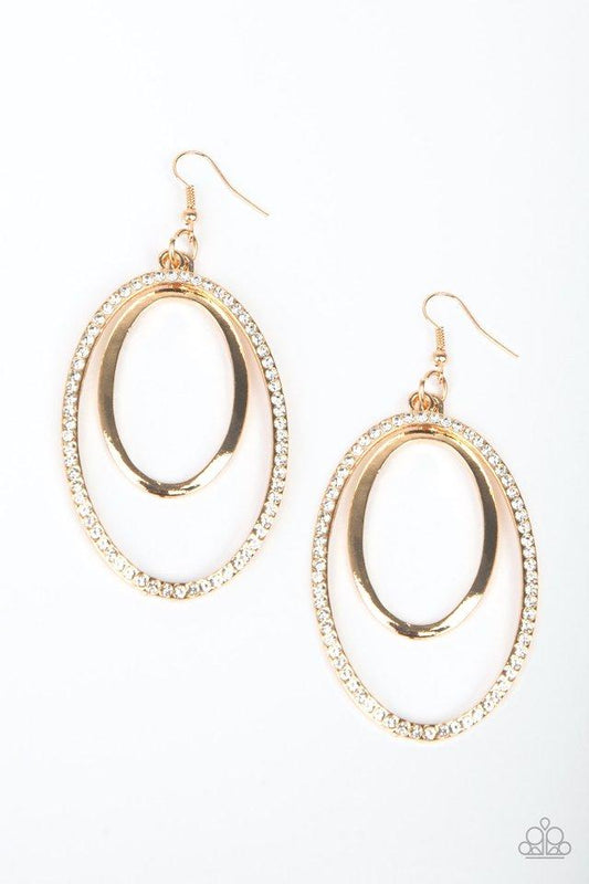 Paparazzi Earring ~ Wrapped In Wealth - Gold