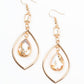 Priceless - Gold - Paparazzi Earring Image