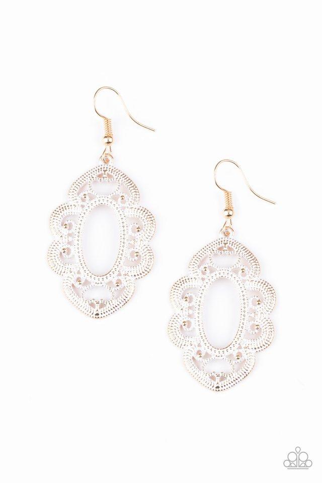 Paparazzi Earring ~ Mantras and Mandalas - Gold